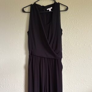 Black Sleeveless jumpsuit WITH POCKETS